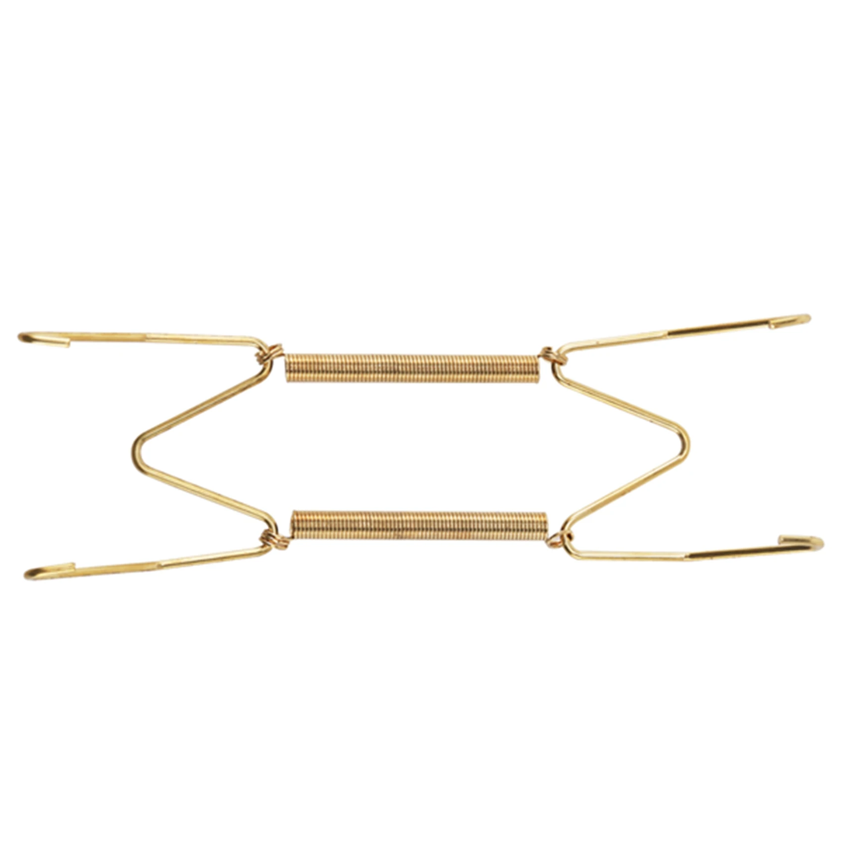 A84X-20 Pieces 6 Inch Invisible Plate Hangers Wall Plate Hangers Brass Wire Plate Holders With 20 Pieces Wall Hooks