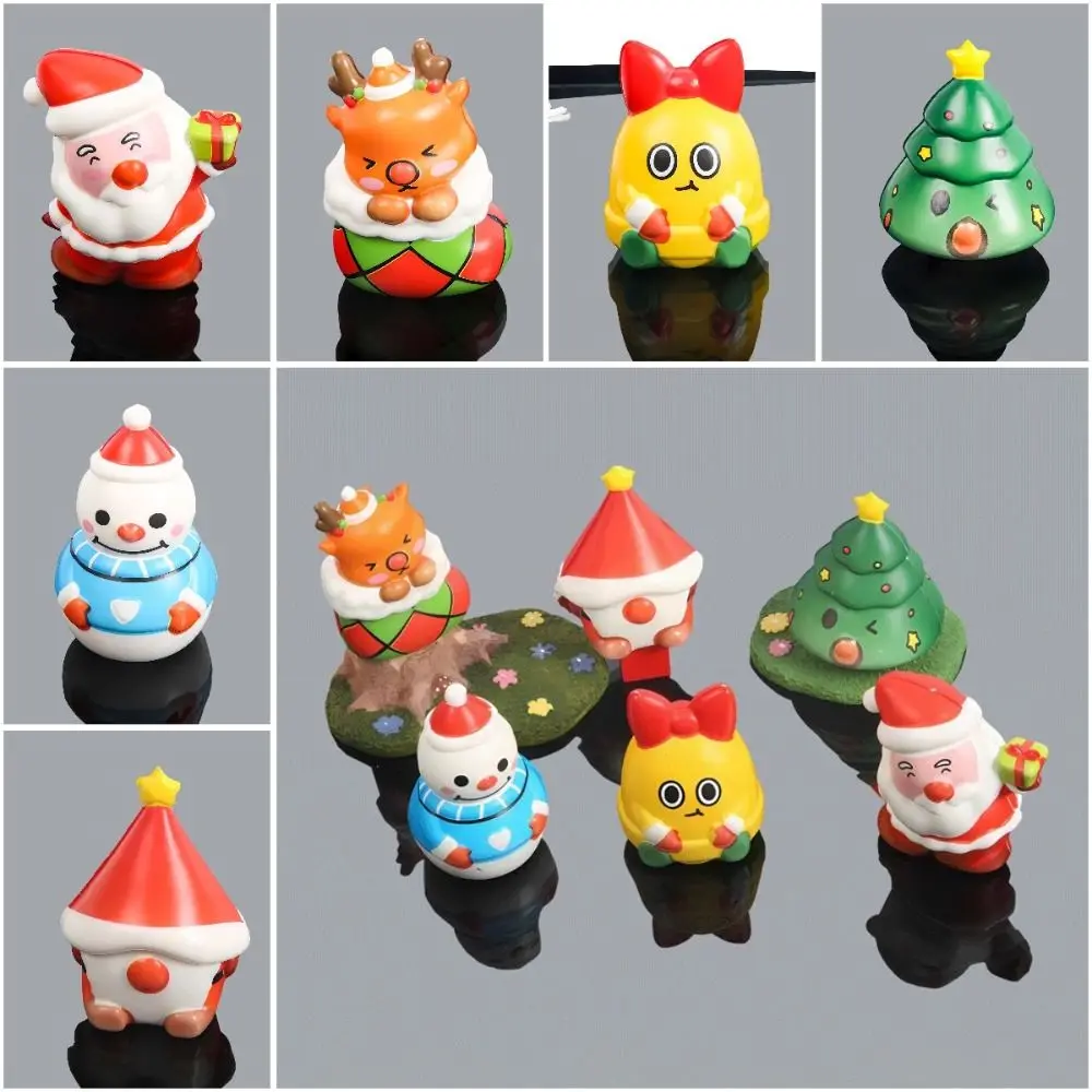 Sensory Toys Christmas Squeeze Toys Santa Clause Christmas Tree Santa Clause Fidget Toy Funny Cartoon Christmas Tree Toy