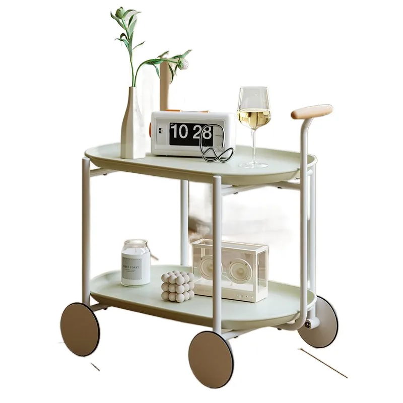 

Living room small coffee table simple household rack edge table removable bedroom trolley edge table