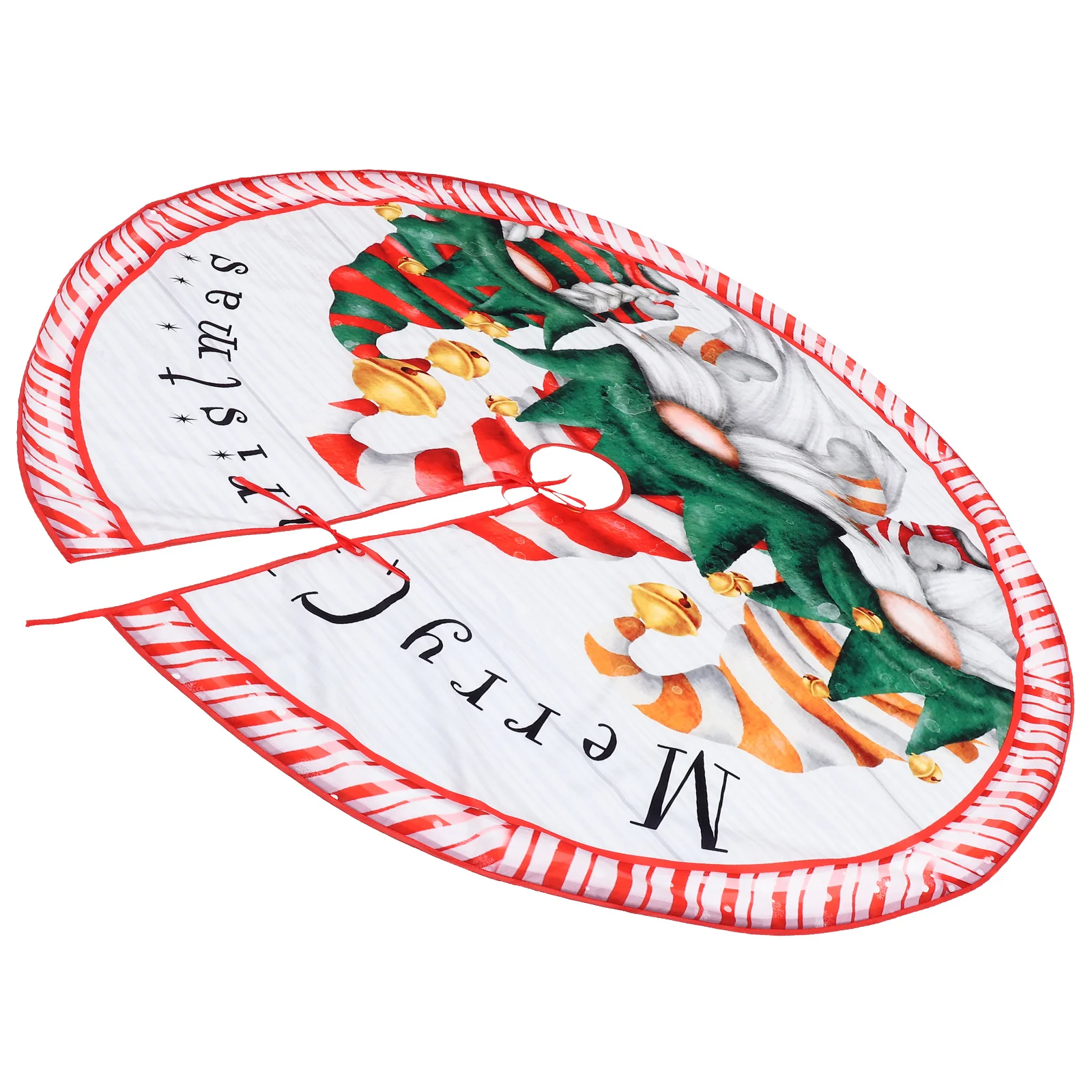 

Polyester Christmas Tree Skirt Creative Pattern Xmas Tree Mat for Home Holiday Party Supermarket Mall Festive Decoration