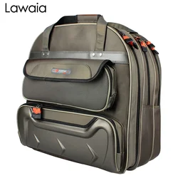 Lawaia Fishing Gear Backpack, Three Layers Handbag Thicker Waterproof Fish, Wrapped In Hard Shell Fishing Bag High Capacity