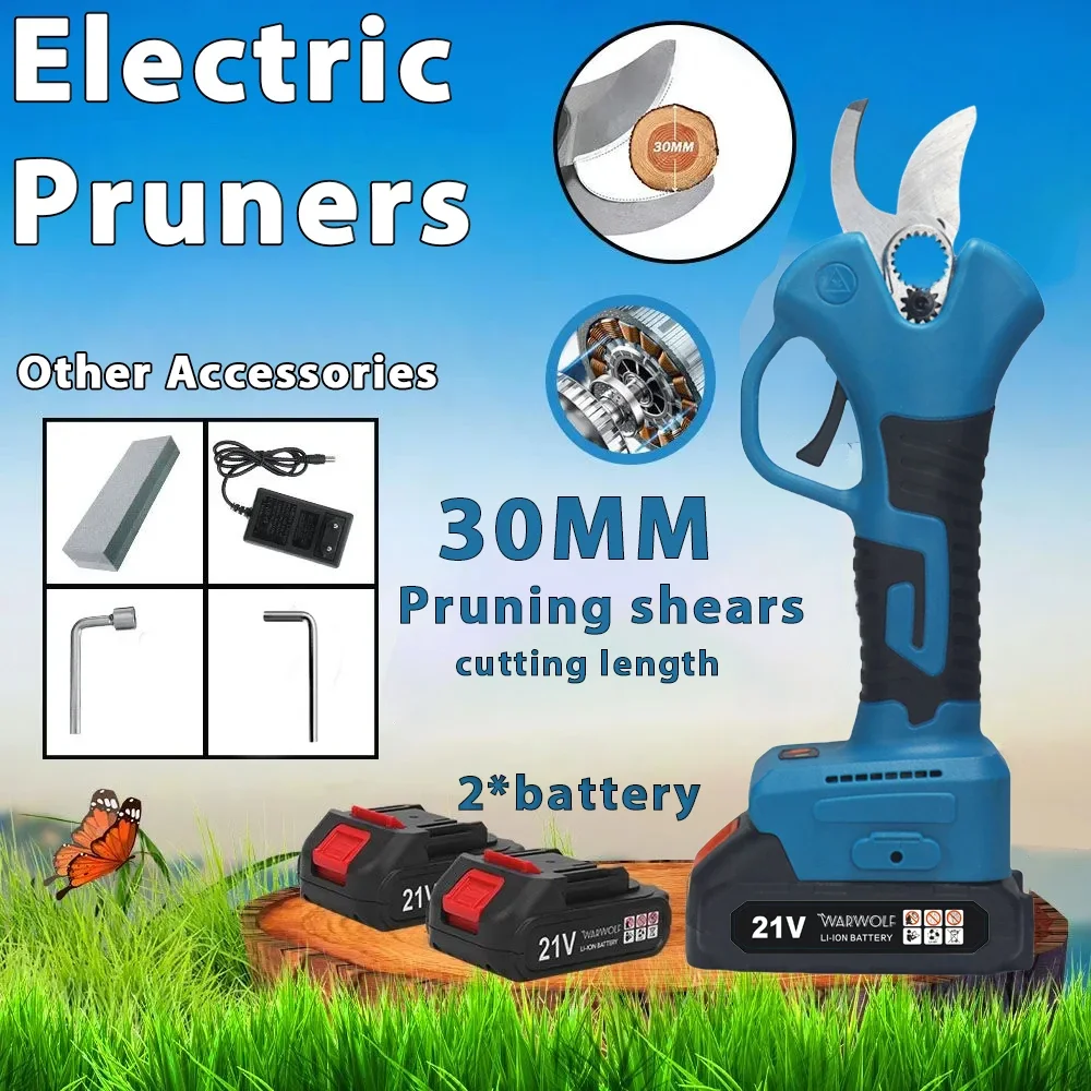 

Professiona Cordless Electric Pruning Shears Garden Tool Pruner Cordless Rechargeable Tree Branches for Makita 18V Battery