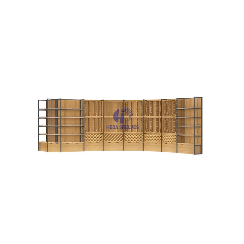 custom.Customized Wood Structure Shelves NOME  Multi-level Promotion Display Stand Shop Shelves Retail Store Racks Clothing