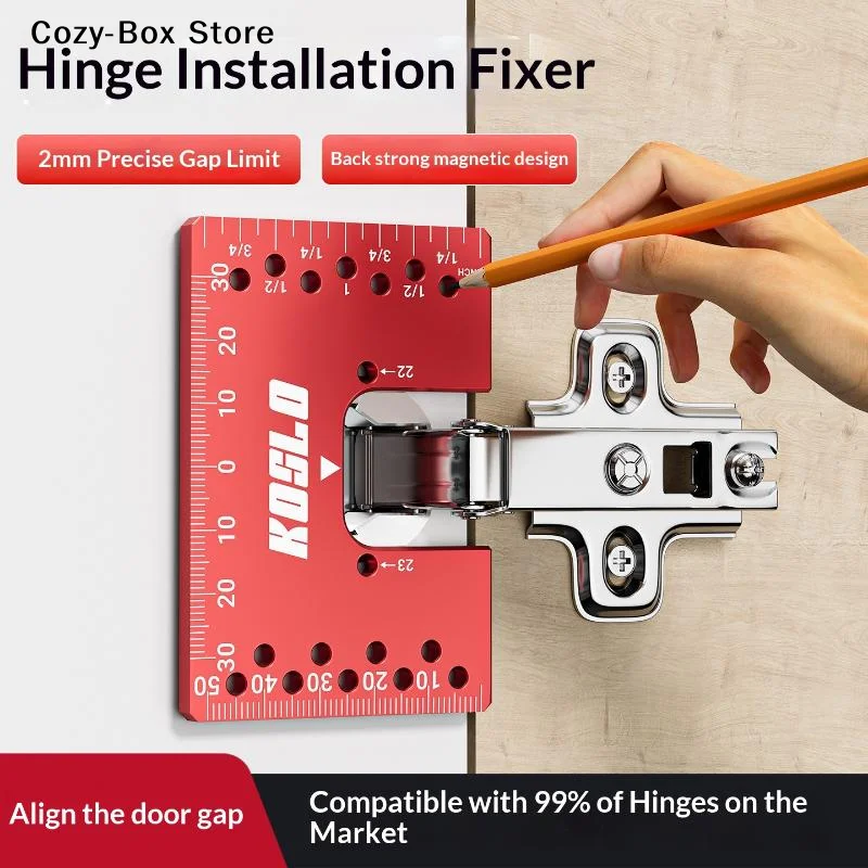 [ZY]Magnetic Cabinet Door Hinge Spacer 2mm Gaps Alignment Tool For Cabinet Door Quick Installation For Perfect Doors Gaps[ZY]