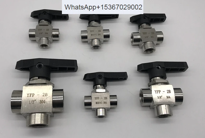 Three way ball valve NPT panel valve automotive instrument three way valve 10X12 points 3 points 4