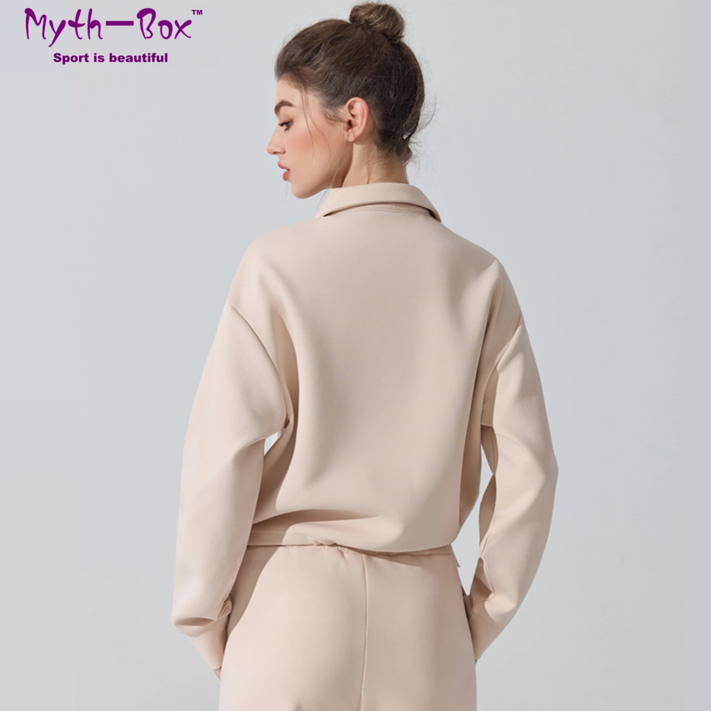 

Autumn Women Loose Yoga Shirts Long Sleeves Warm Clothes Button Down Collar Running Sport Sweatshirts Gym Fitness Tops Outerwear