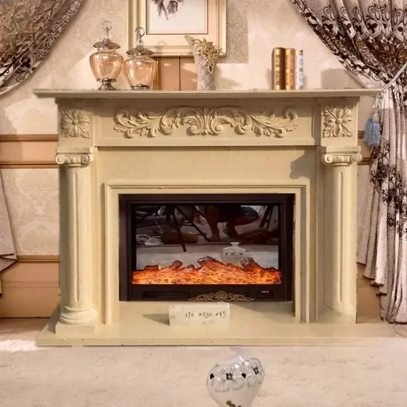 Retro Cheap Living Room Fireplace Cheap Dustproof Tall Narrow Living Room Cabinets Corner Space Mueble Salon Furniture For Hom