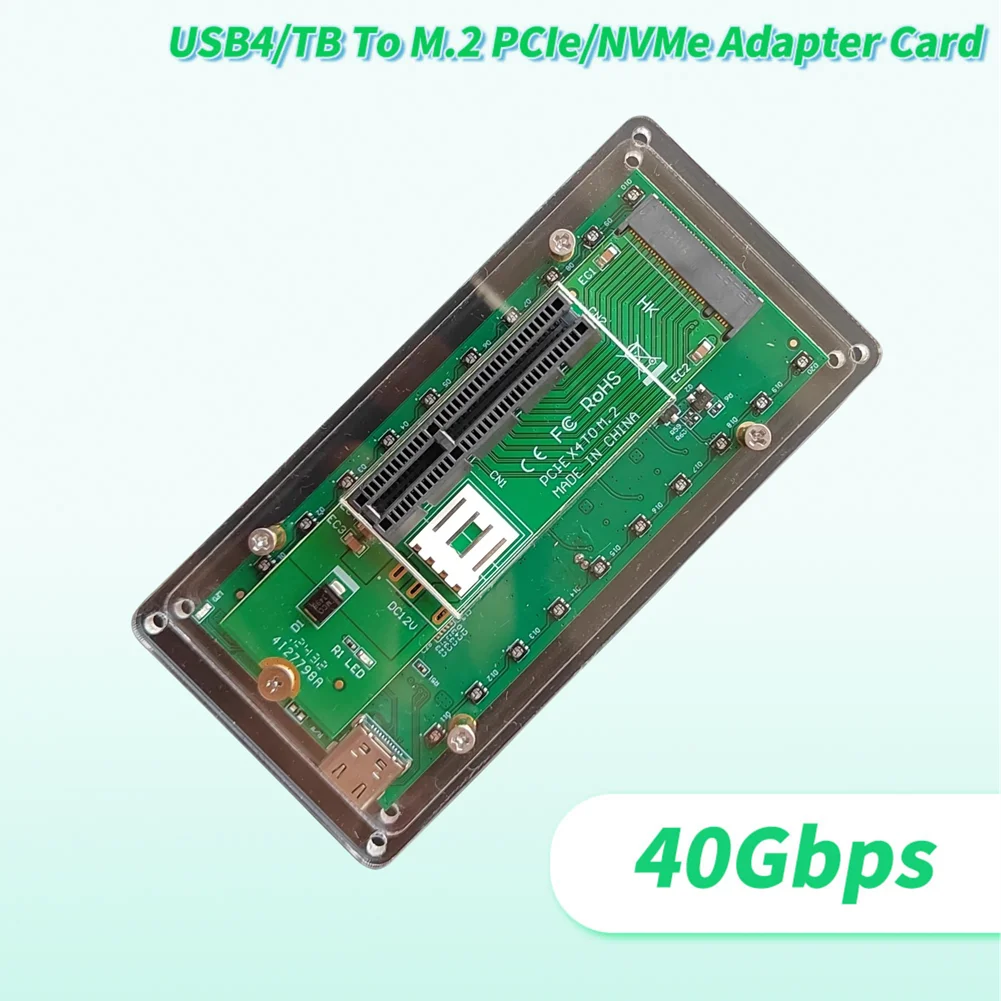 2025 جديد USB4 إلى PCIe متوافق مع Thunderbolt 4/3 Asm2464 التحكم الرئيسي 40Gbps EGPU كارت الصوت DMA بطاقة الحصول على