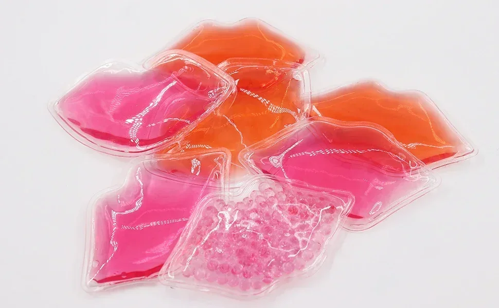 6 Packungen Lippengel-Eisbeutel zur kalten Verwendung für die Lippenchirurgie. Flexibles, wiederverwendbares Kühlpad, kalte Kompresse zur Schmerzlinderung bei kosmetischen Verletzungen – Detail 14