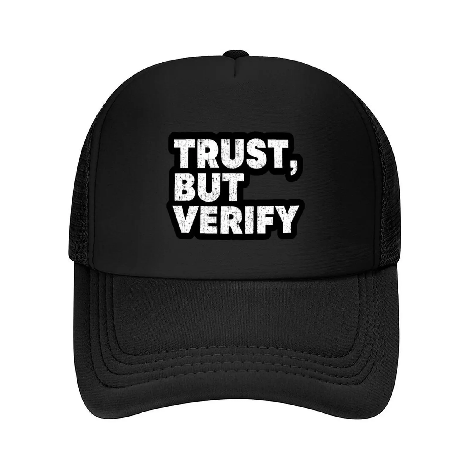 

Trust But Verify Baseball Cap funny hat Dropshipping Golf Hat Kids Hat Woman Hats Men's