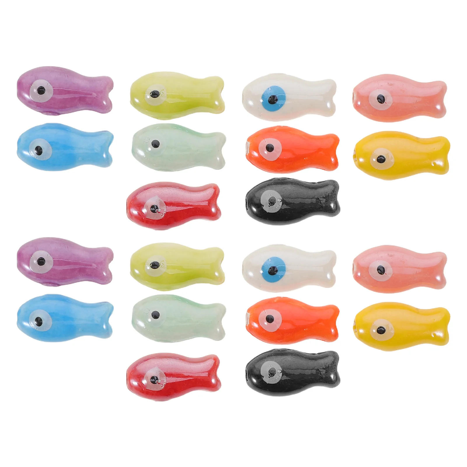 

Cute Fish Shape Porcelain Ceramic Beads Vibrant Ocean Animal Charms for DIY Bracelets Necklaces Earrings Jewelry Making Supplies