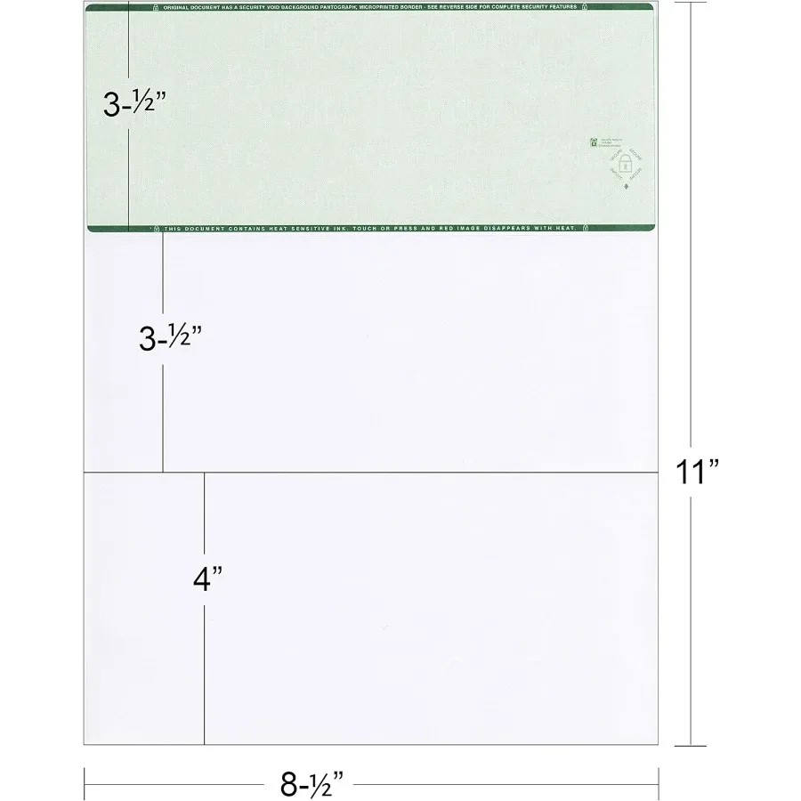 Computer Checks on Top - Custom Laser Business Checks Compatible with QB accounting software Blue 1000