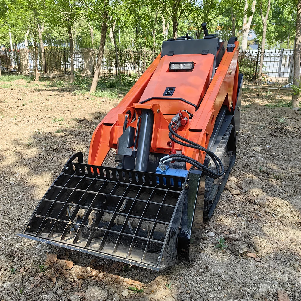 Mini Stand On Skid Steer Track Loader 25Hp Diesel Epa Engine Walk Behind Skid Steer HT-V1000 Best Price