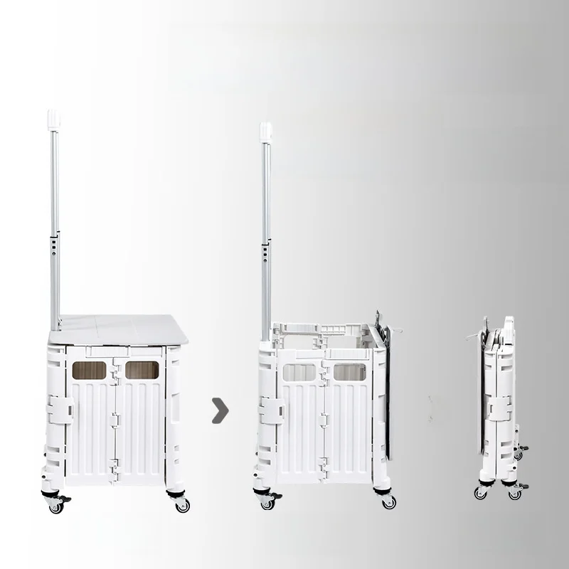 plastic-shopping-cart-vegetable-buying-stall-small-pulling-cart-storage-portable-market-basket-food-retailing-caddy