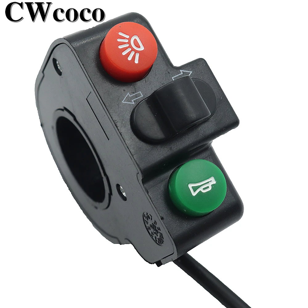 For Kugoo M4 Pro E-Scooter Horn Switch 5pin Waterproof Connector 3 in 1 Replace Handlebar Headlight Turn Signal Switchs Parts