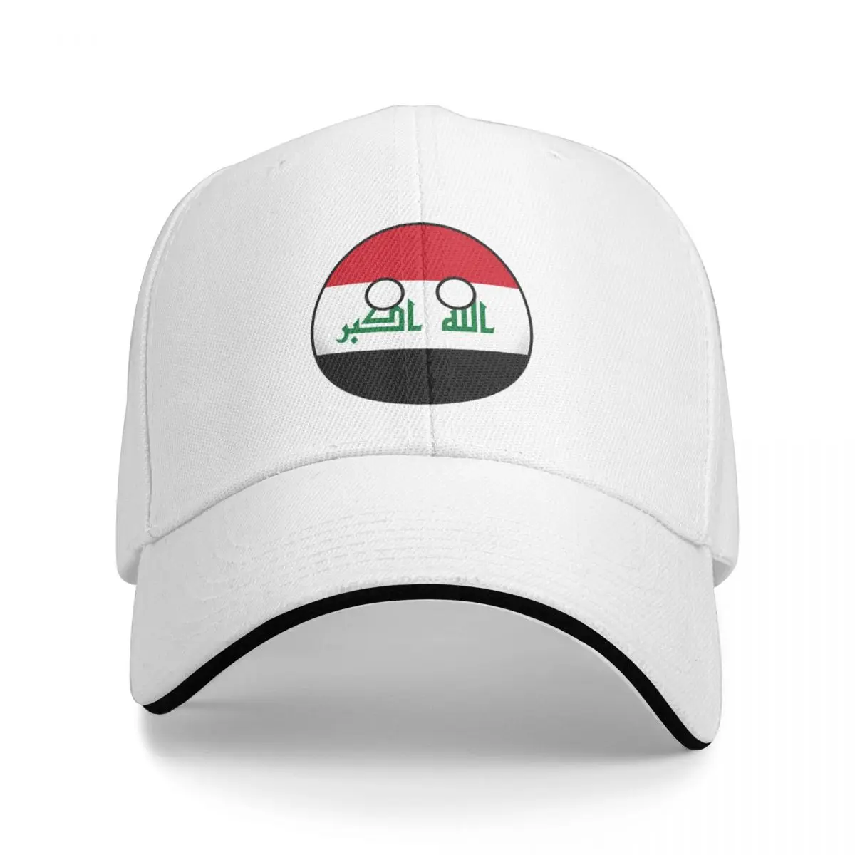 Iraq Countryball Flag Design Hiking Baseball Caps For Mens Adult Female Beach Dad Hats Snapback Cap