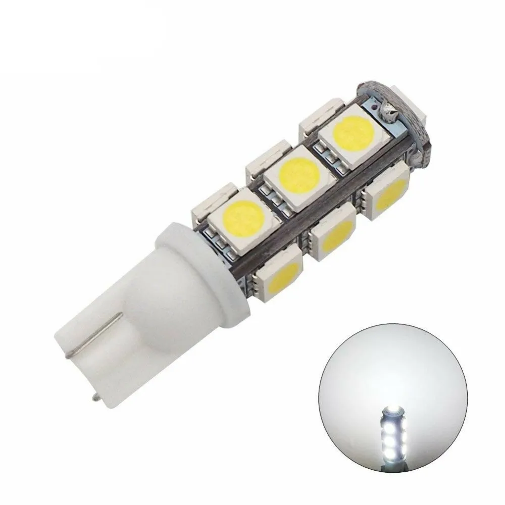 

30 шт., высококачественные светодиодные лампы T10 13 SMD 5050 W5W 194 501