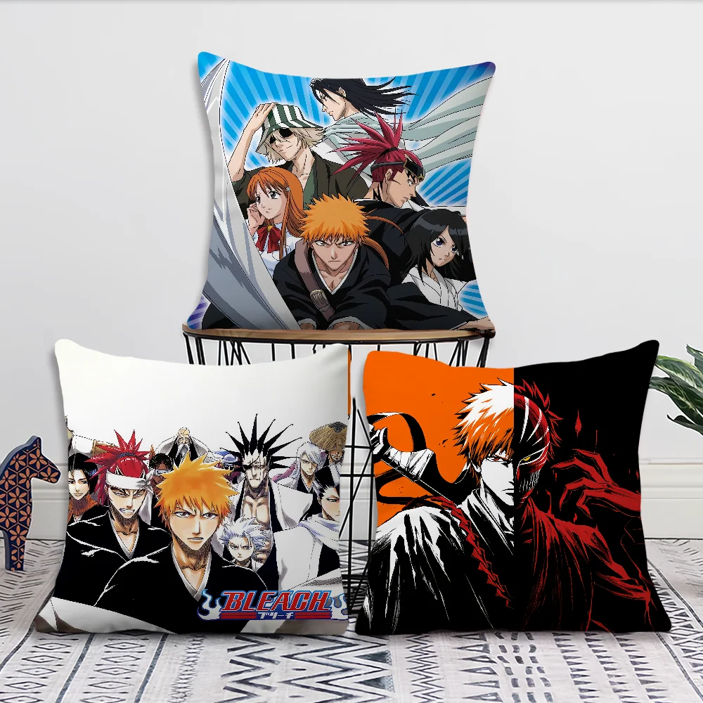 Hot Anime B-BleachS Comfortable soft Pillow Case for Sofa Living Room Home office Decor and Protective Covers