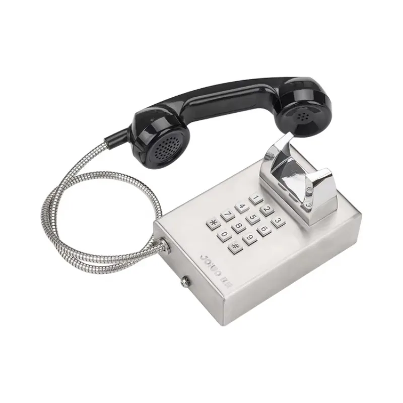 Anti-vandal mini System payphone Wall Mounted analogue Phone Jail Rugged Telephone