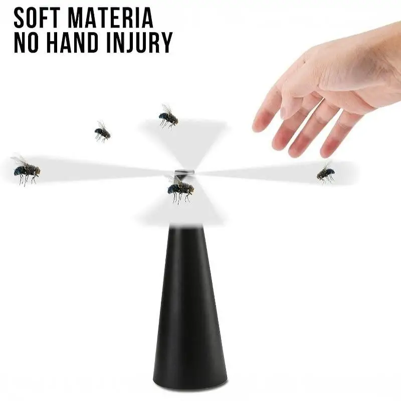 Portable Battery Powered Fly Repellent Fan Odor Free Food Protection for Picnic Camping BBQ Backyard