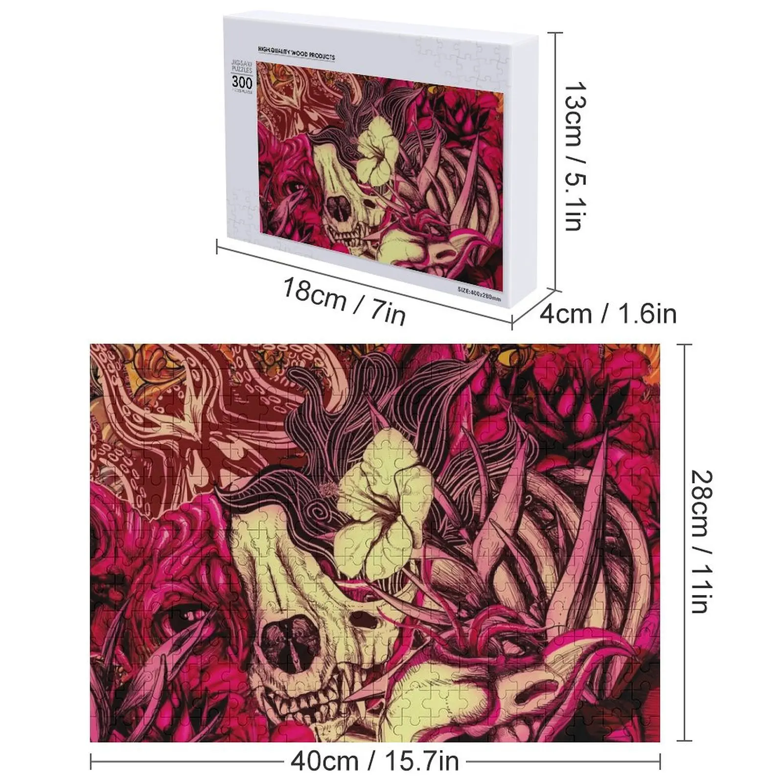 Sphynx gatto e fiori Puzzle Animali in legno Pezzi di puzzle Adulti Opere d'arte Puzzle con nome in legno personalizzato