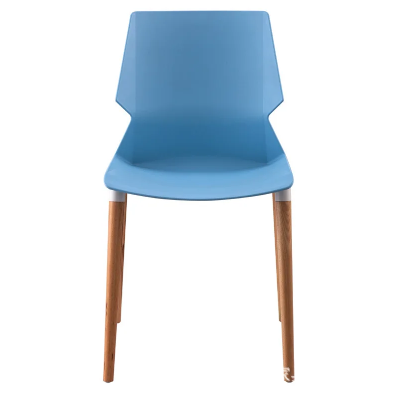 كرسي طعام بلاستيكي كرسي ترفيه خشبي بلاستيكي مكتبة قراءة كرسي مؤتمرات تدريب تفاوض الأعمال #5