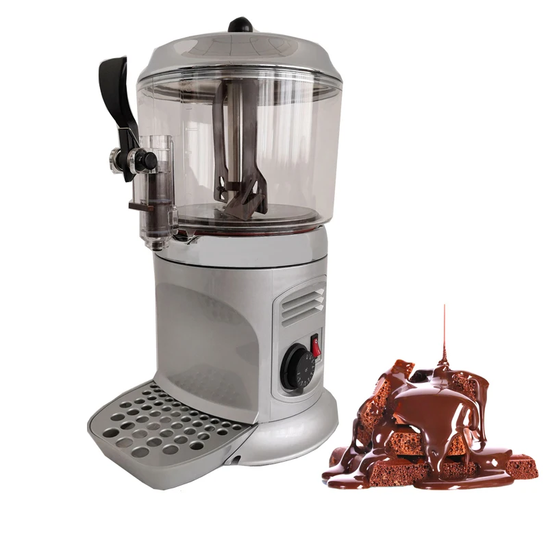5L 1.3 Gallon Hot Chocolate Beverage Dispenser 50-194°F Adjustable Temperature Hot Drink Machine for Chocolate Milk Coffee Juice