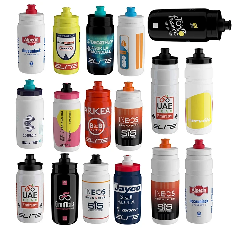 

ELITE Cycling Water Bottle Tour de France Team Edition Large Capacity Hydration Bottle Mountain Road Bike Bicycle Riding Sports