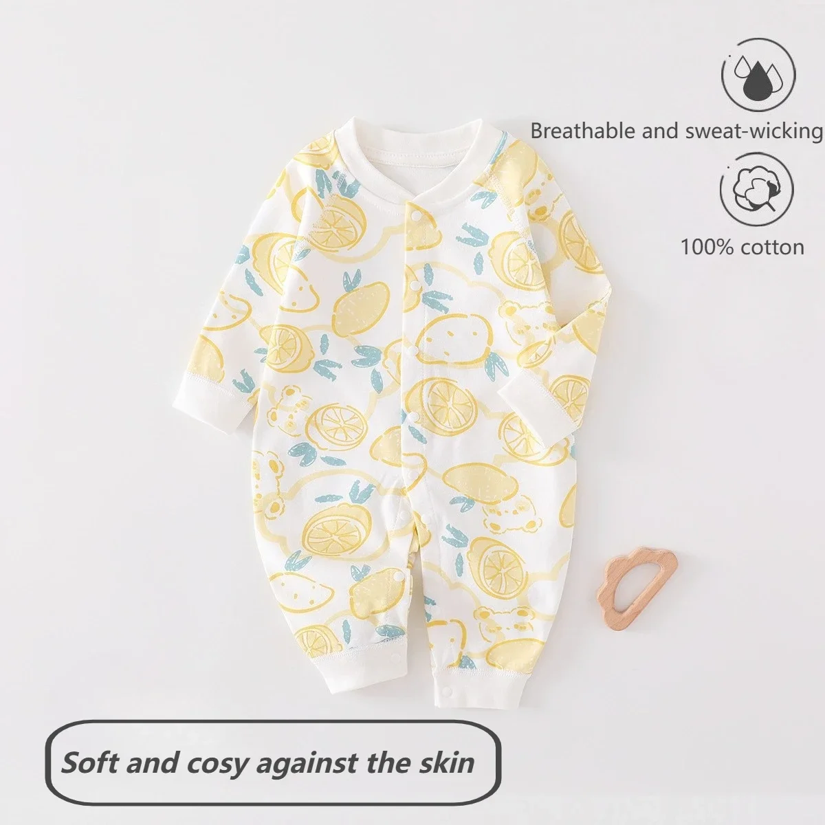 

Infant Romper Suit - Spring/Autumn Style Pure Cotton Newborn Baby Clothing Autumn/Winter Base Layer One-Piece Baby Autumn Attire