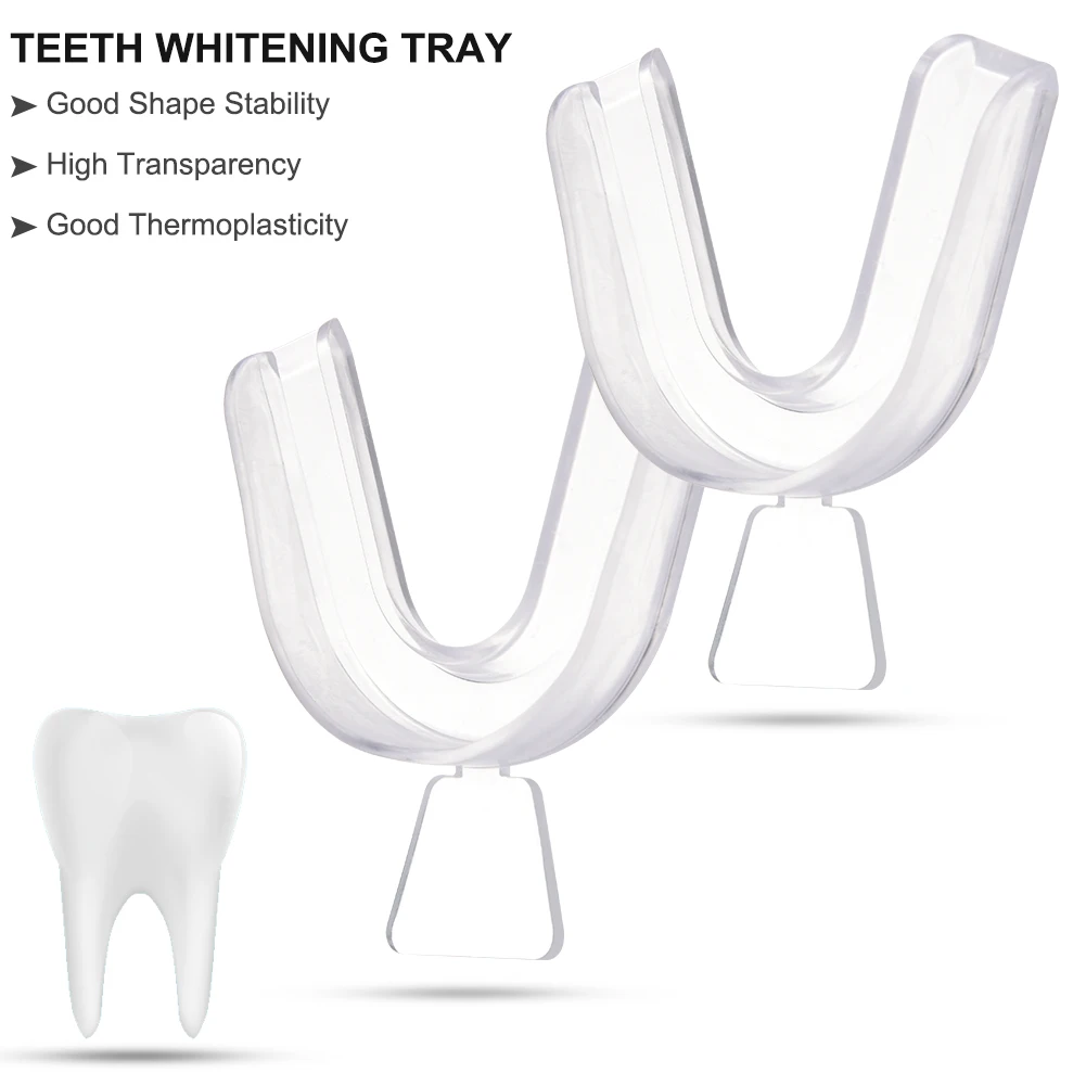 4/10PCS Thermoforming Moldable Mouth Dental Teeth Whitening Trays Bleaching Molding Trays Mouthguard Tray Dropshiping