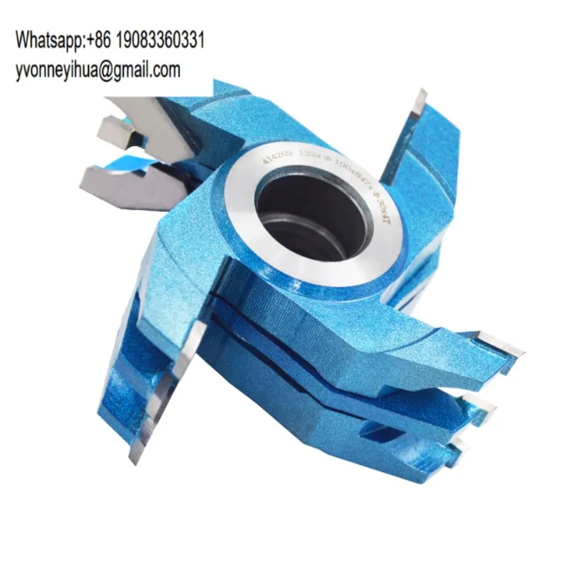 Woodwork Industrial Thicknesser Machinery Planer Moulder Cutterhead Customized Carpentry Wood Welded Carbide Tip Cutter Head