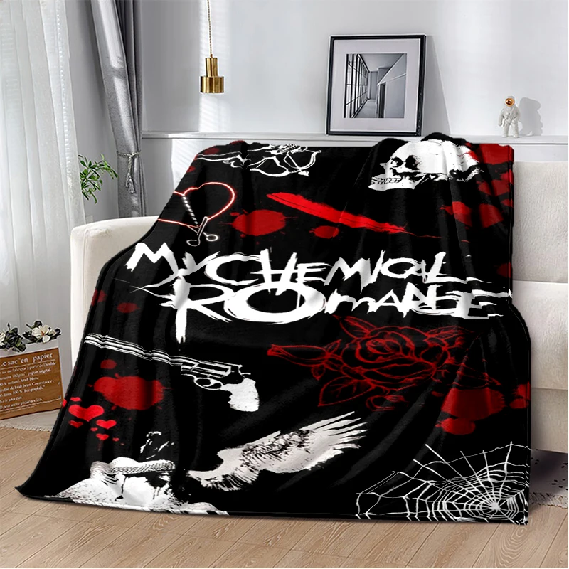 3D My Chemical Romance Band Gerard Way Soft Plush Blanket,Flannel Blanket Throw Blanket for Living Room Bedroom Bed Sofa Cover