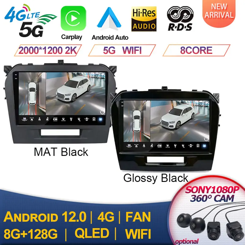 

For Suzuki Vitara 2015 2016 2017 2018 2019 Android 13 Car Radio Multimedia Player Navigation GPS Wireless Carplay No DVD 2DIN