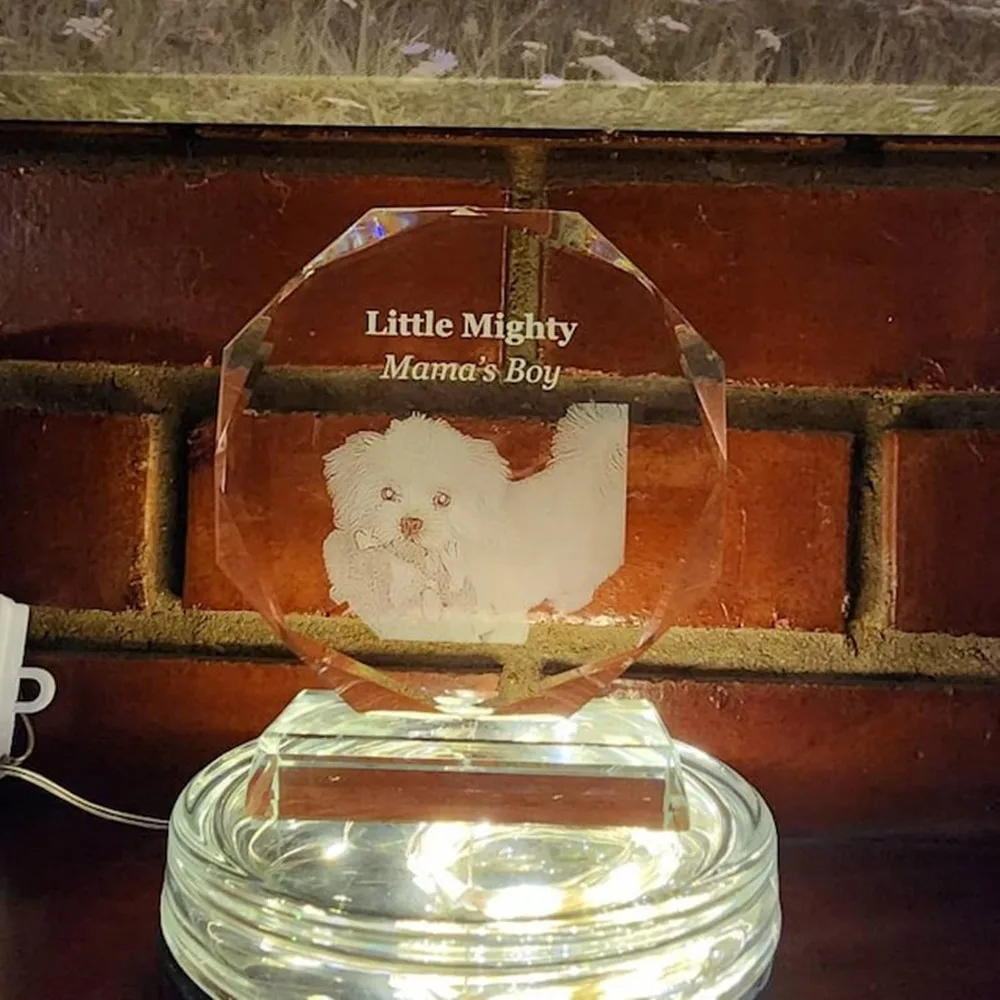 Personalized Laser Etched Crysta Award, Employee Award, Realist Appreciation, for Manager, with Laser Engraving,Thank you