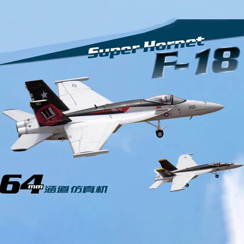 

Freewing F-18 64 мм канальная электрическая реактивная модель начального уровня, радиоуправляемый самолет в сборе, истребитель с фиксированным крылом, модель самолета Pnp