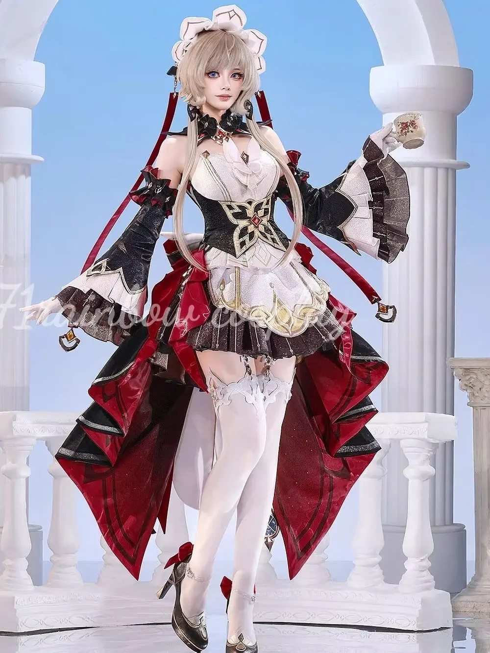 71rainbow Cosplay Marionette Sandrone Cosplay Kostüm Damen Weihnachtsoutfit Kleid Spiel-Kleidung Kostüme Cosplay