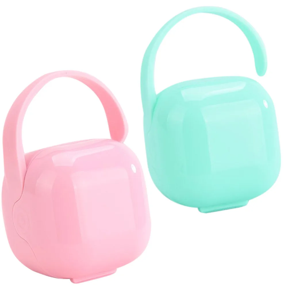 

2Pcs Infant Pacifier Storage Keeps Pacifiers Clean and Safe for Household and Outdoor Use Portable Pacifier Box