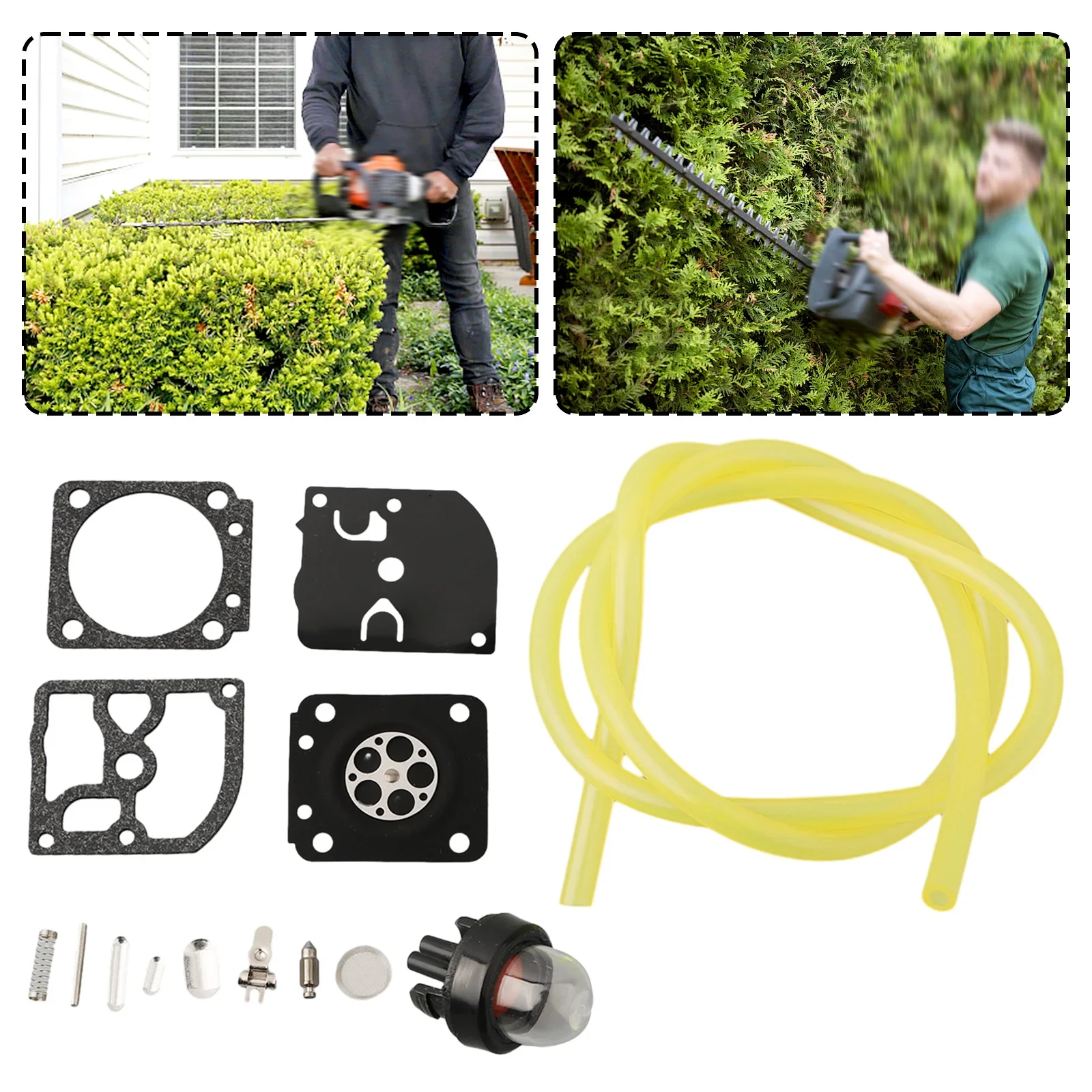 Carburetor Diaphragm Repair Kit Replacement For-Stihl FS120 FS200 FS250 FS300 FS350 FS400 String Trimmer Accessories