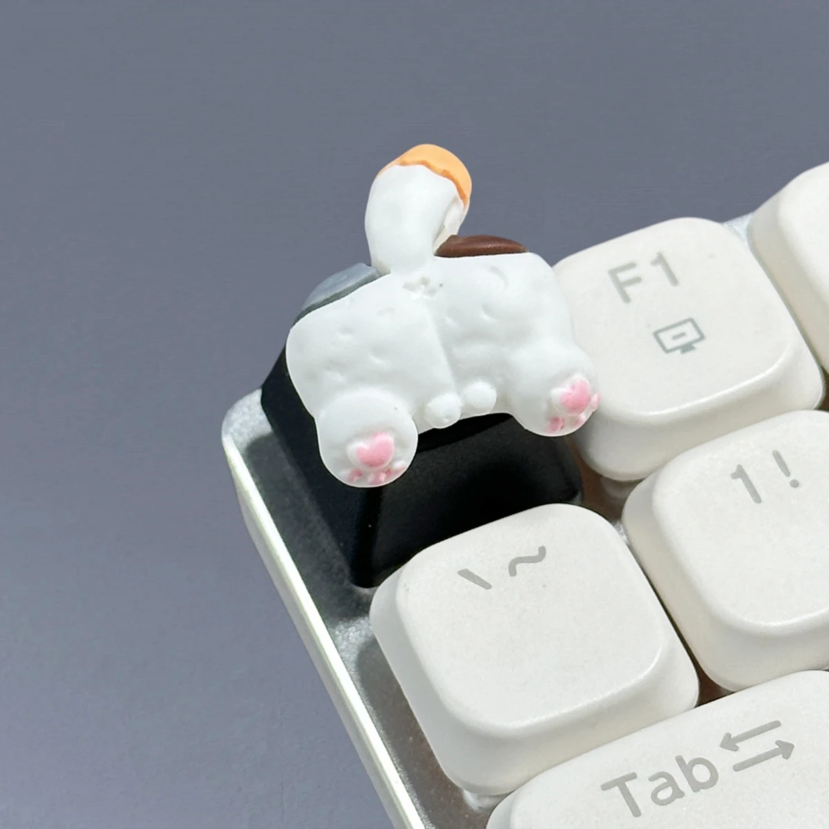 3D Resin Keycap Handmade Cute Cat/Dog/Duck Butt Custom Keycaps for Mechanical Keyboard Cartoon Artisan Key Caps Gift Accessory