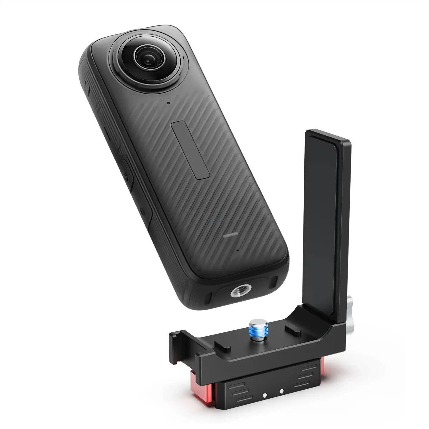 Placa L de liberación rápida para Insta360 X5 X4 X3 X2, adaptador de trípode 1/4 Arri, montaje de luz de zapata fría, disparo Vlog Vertical y Horizontal