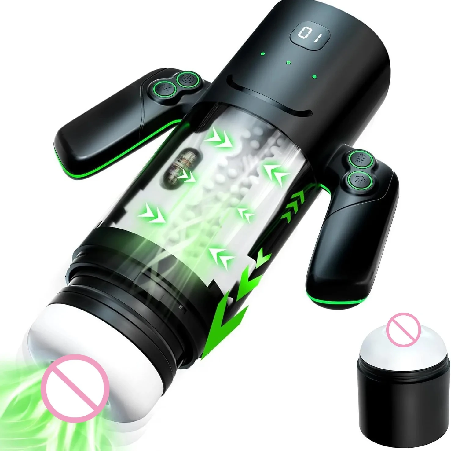 Automatic Male Masturbator Vibrador Adult Sex Toys Sucking Thrusting Stroker Cup Vacuum Penis Pump Male Masturbator NR-00020