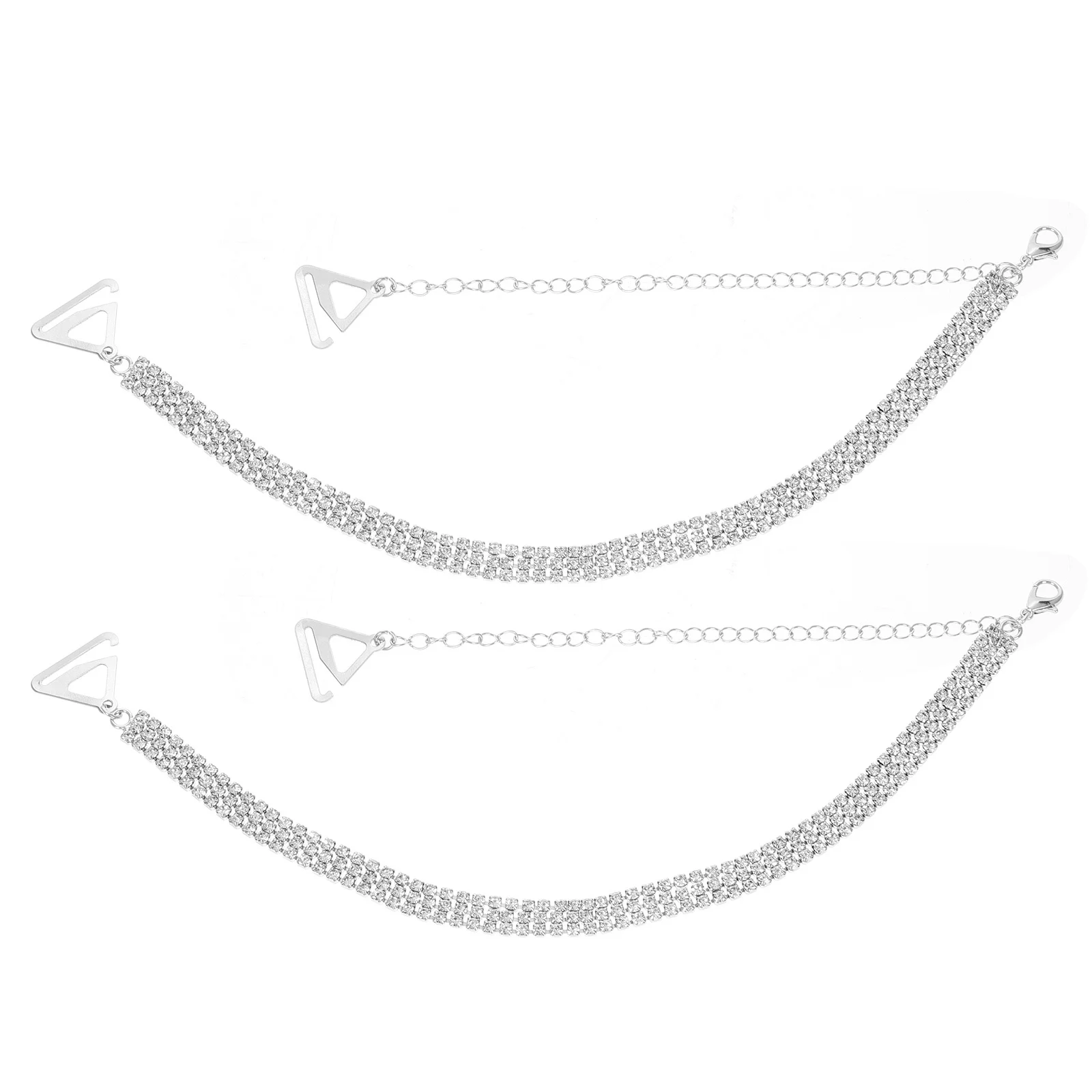 1 paire de supports de sangle de soutien-gorge, ceintures d'épaule antidérapantes en strass pour femmes, remplacement de sous-vêtements, hauts d'été, support de sangle de soutien-gorge