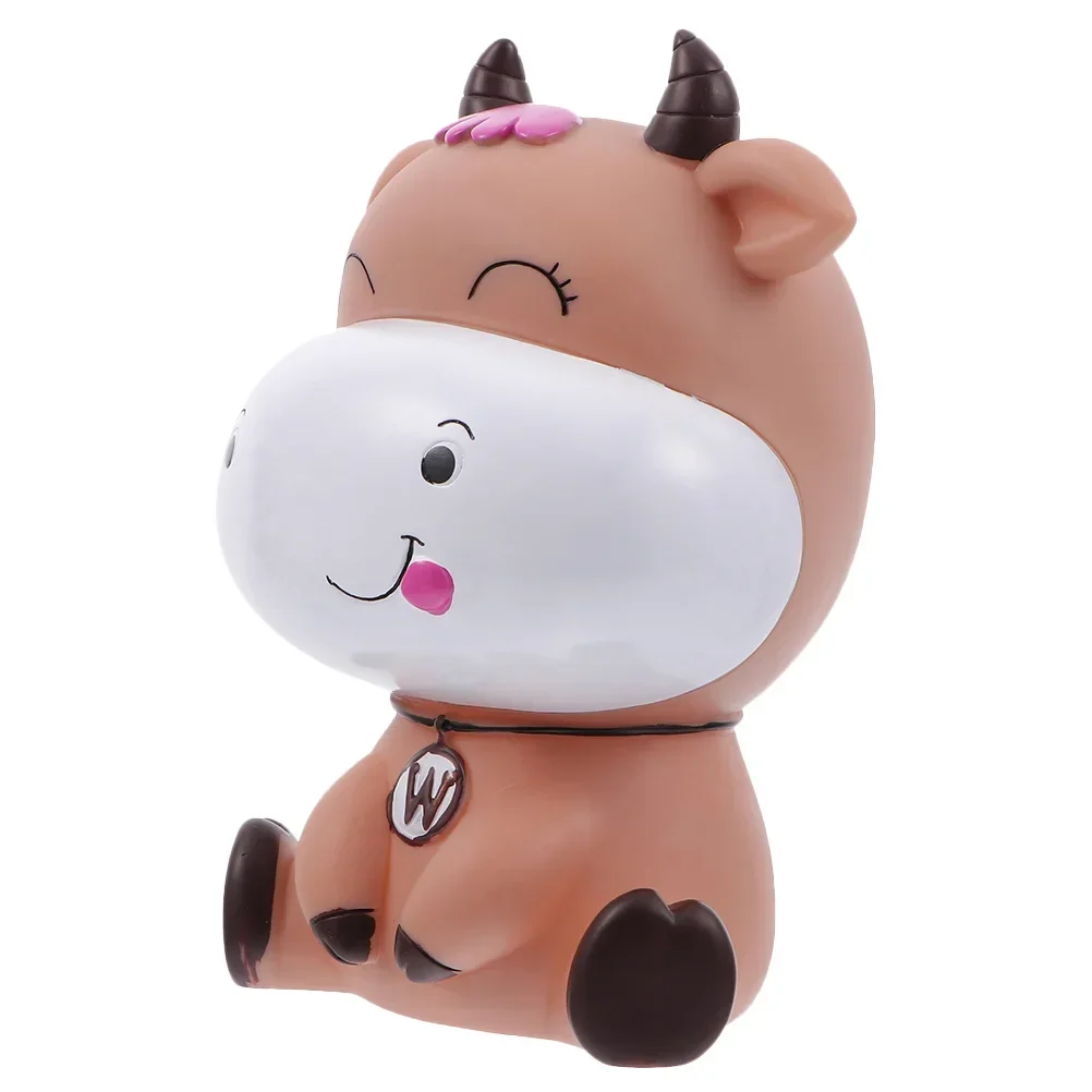 Creative Cow Piggy Bank Children Piggy Bank Birthday Gift Home Decor Children's Room Decoration Money Box Save Money