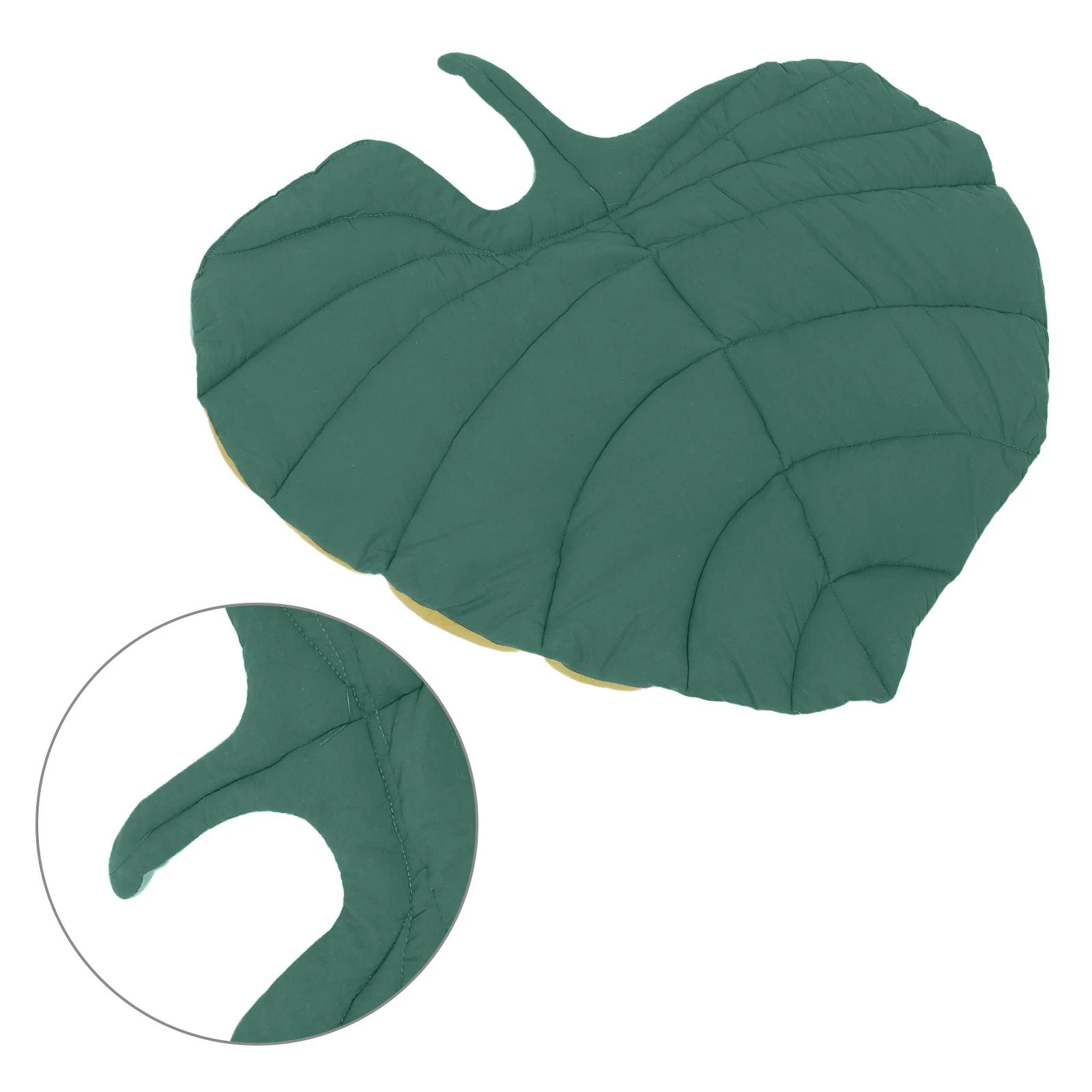 

Pet Mat for Cats and Dogs All-Season Reversible Leaf Shape Cushion 25.55x24.76inch Machine Washable Dog Crate Pad Indoor Cat Bed