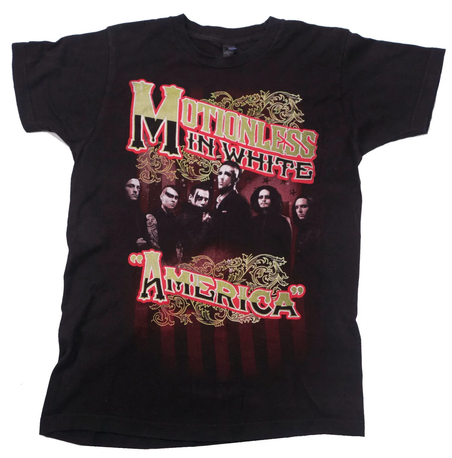 

Черная футболка Motionless In White Band Members из хлопка S-5XL TH367