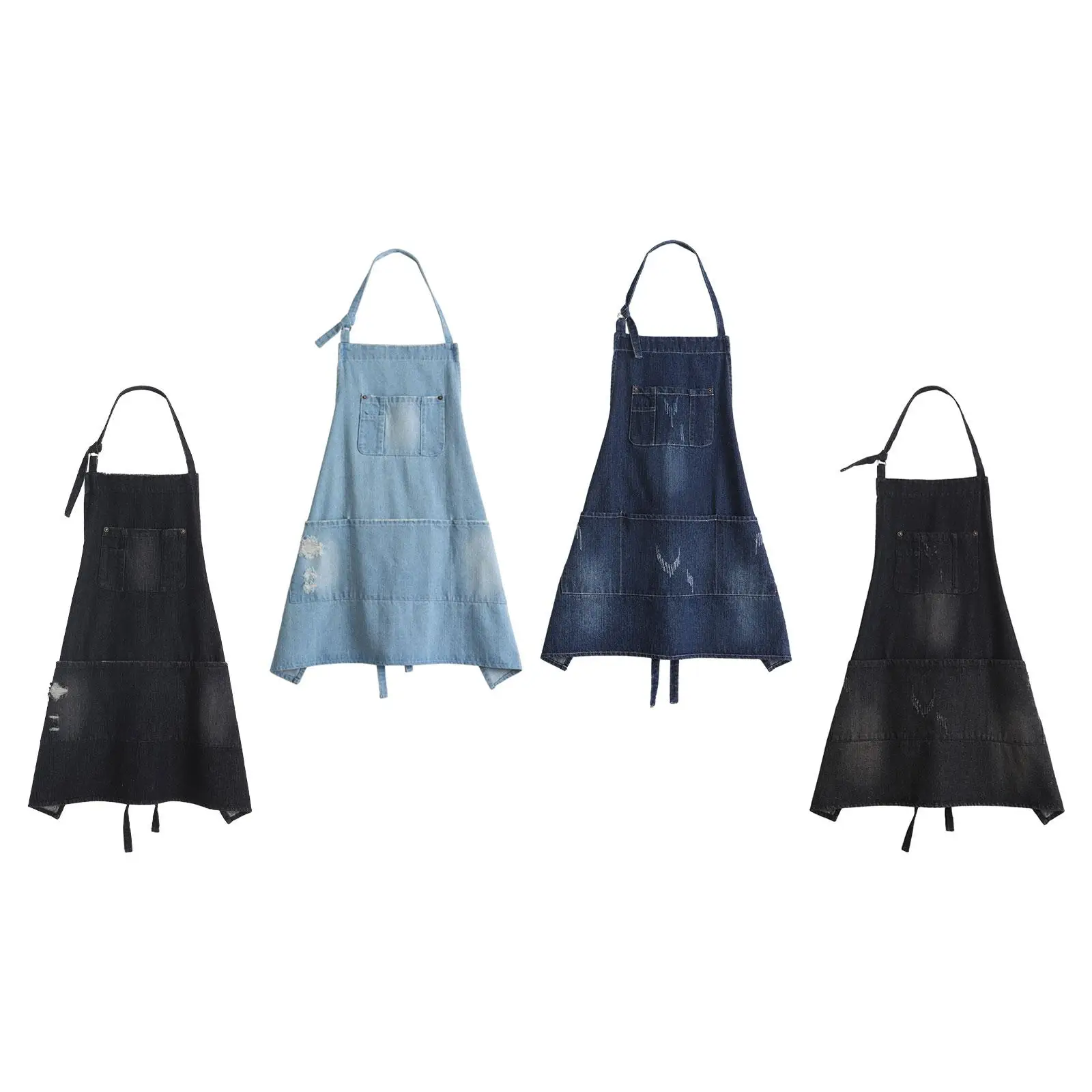 Kitchen Chef Apron Simple Portable Sweat Absorption Work Apron for Art Working DIY Ceramic Sculpture Studio Bartending Potters