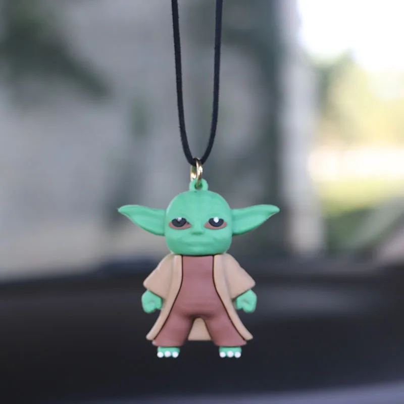 Cartoon Disney Animation cutness Strong Baby Yoda Pattern collana con ciondolo collana con catena in resina epossidica gioielli