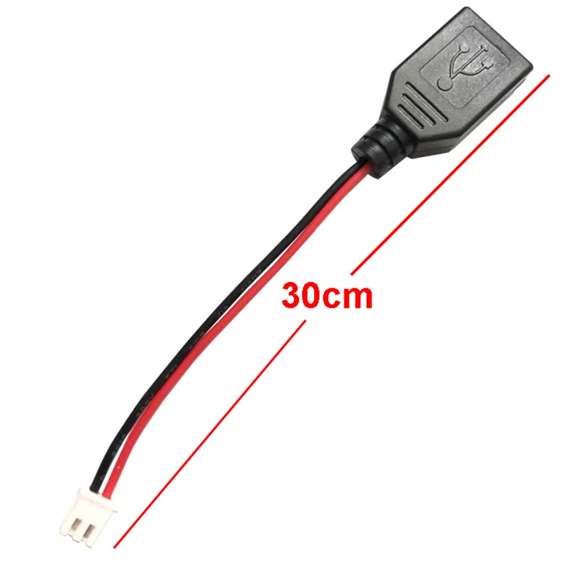 USB Male Female USB Plug Socket Connector With XH2.54/PH2.0-2P Terminal line Cable 2 core Power USB Socket Type-A DIY Kits