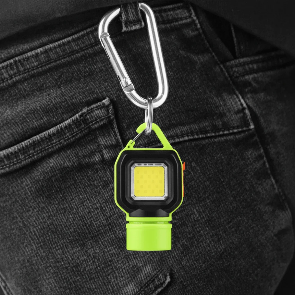 

Rechargeable Outdoor Flashlight Keychain Bright Multi-function Portable Keychain Light Mini Portable LED Mini Light Keychain