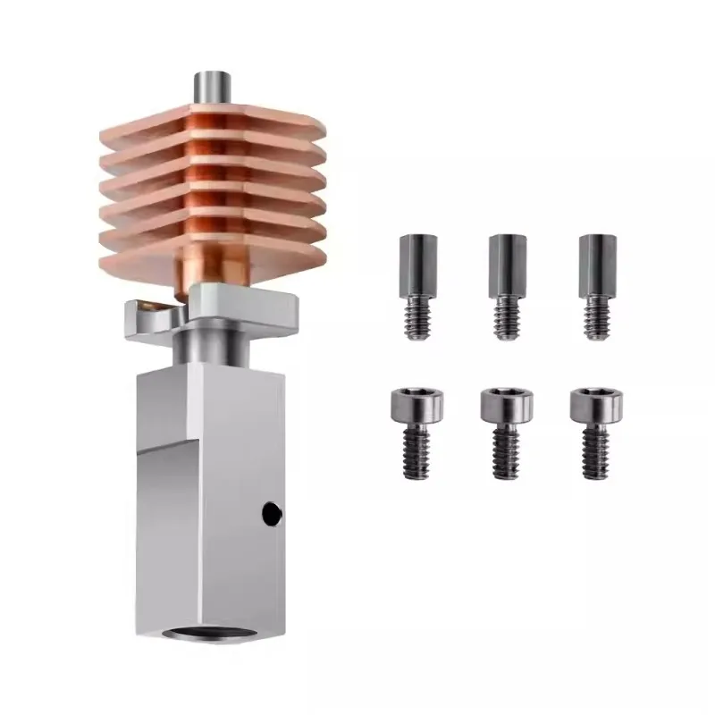 3.0 model X1/P1 series extrusion hot end-specific hose heating section replacement and upgrade with titanium alloy copper